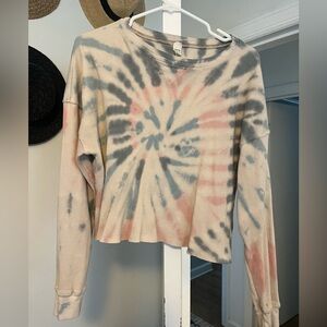 Tie Dye Thermal Crop Top